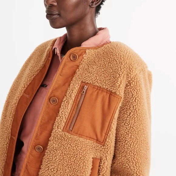Madewell Jackets & Blazers - Madewell Sherpa Chestnut Jacket
